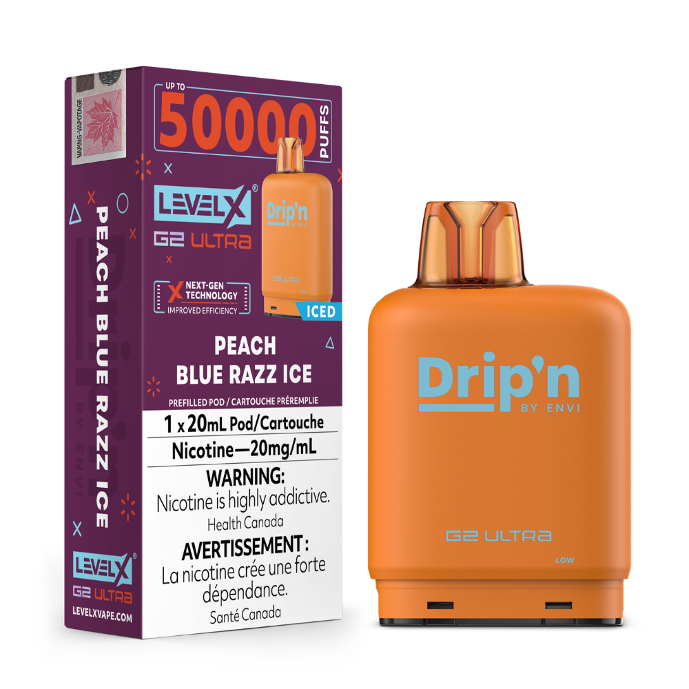 Drip'n 50K Level X G2 Ultra Vape Pods - 20mL - 20mg