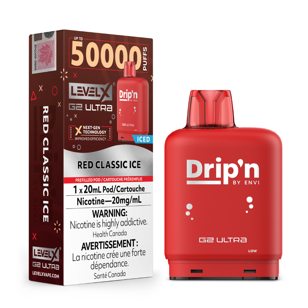 Drip'n 50K Level X G2 Ultra Vape Pods - 20mL - 20mg