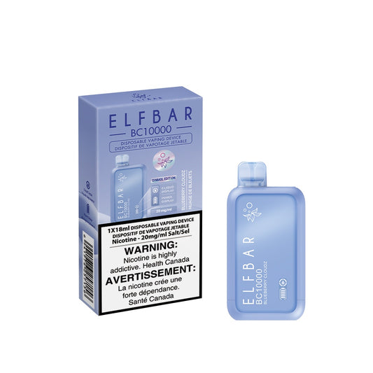 Elf Bar BC10000 Disposable Vape - Blueberry Cloudz (18mL)