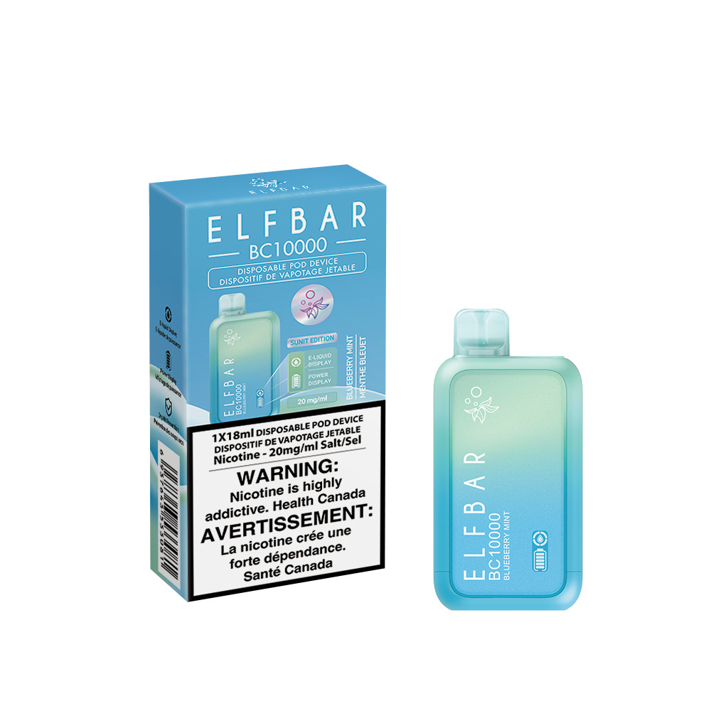 Elf Bar BC10000 Disposable Vape - Blueberry Mint (18mL)