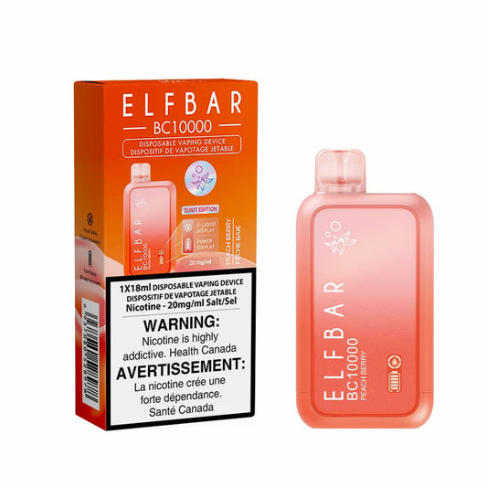 Elf Bar BC10000 Peach Berry 18mL 10000 Puffs 20mg