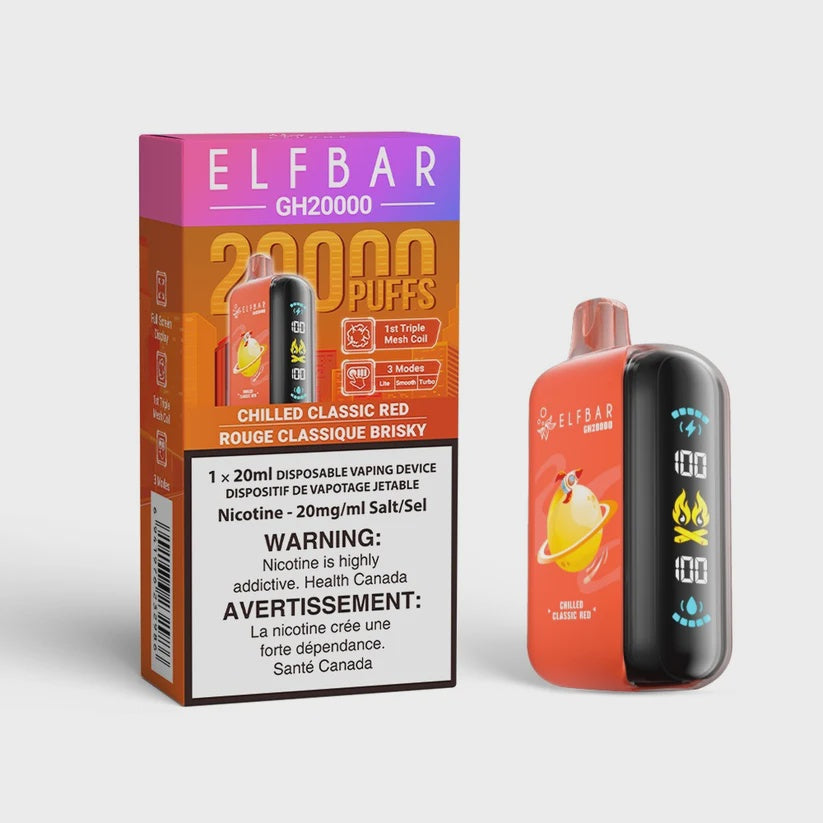 Elf Bar GH20000 Disposable Vape - Chilled Classic Red (20mL)