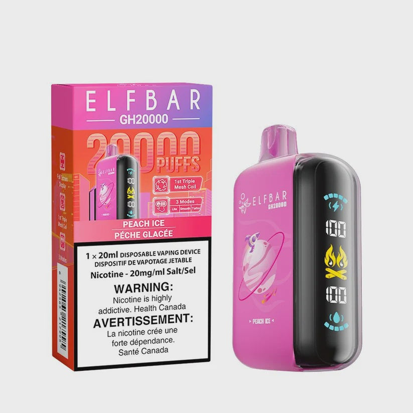 Elf Bar GH20000 Disposable Vape - Peach Ice (20mL)