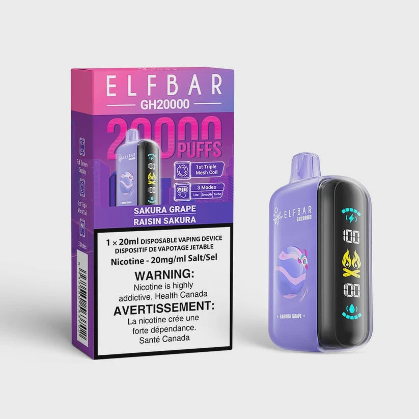 Elf Bar GH20000 Disposable Vape - Sakura Grape (20mL)