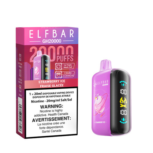 Elf Bar GH20000 Strawberry Ice 20mL 20000 Puffs 20mg