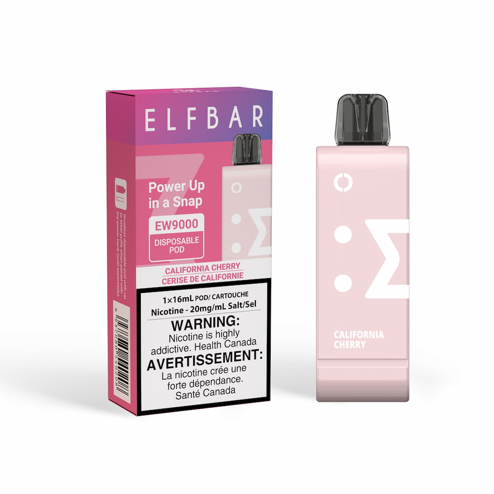 ElfBar EW9000 Disposable Pod Cherry Strazz 16mL 20mg