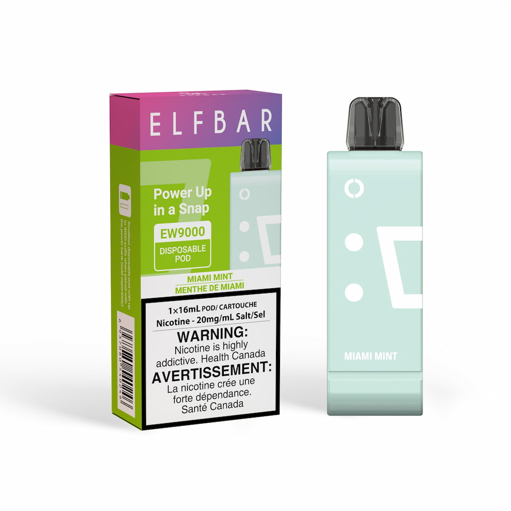 ElfBar EW9000 Disposable Pod Miami Mint 16mL 20mg