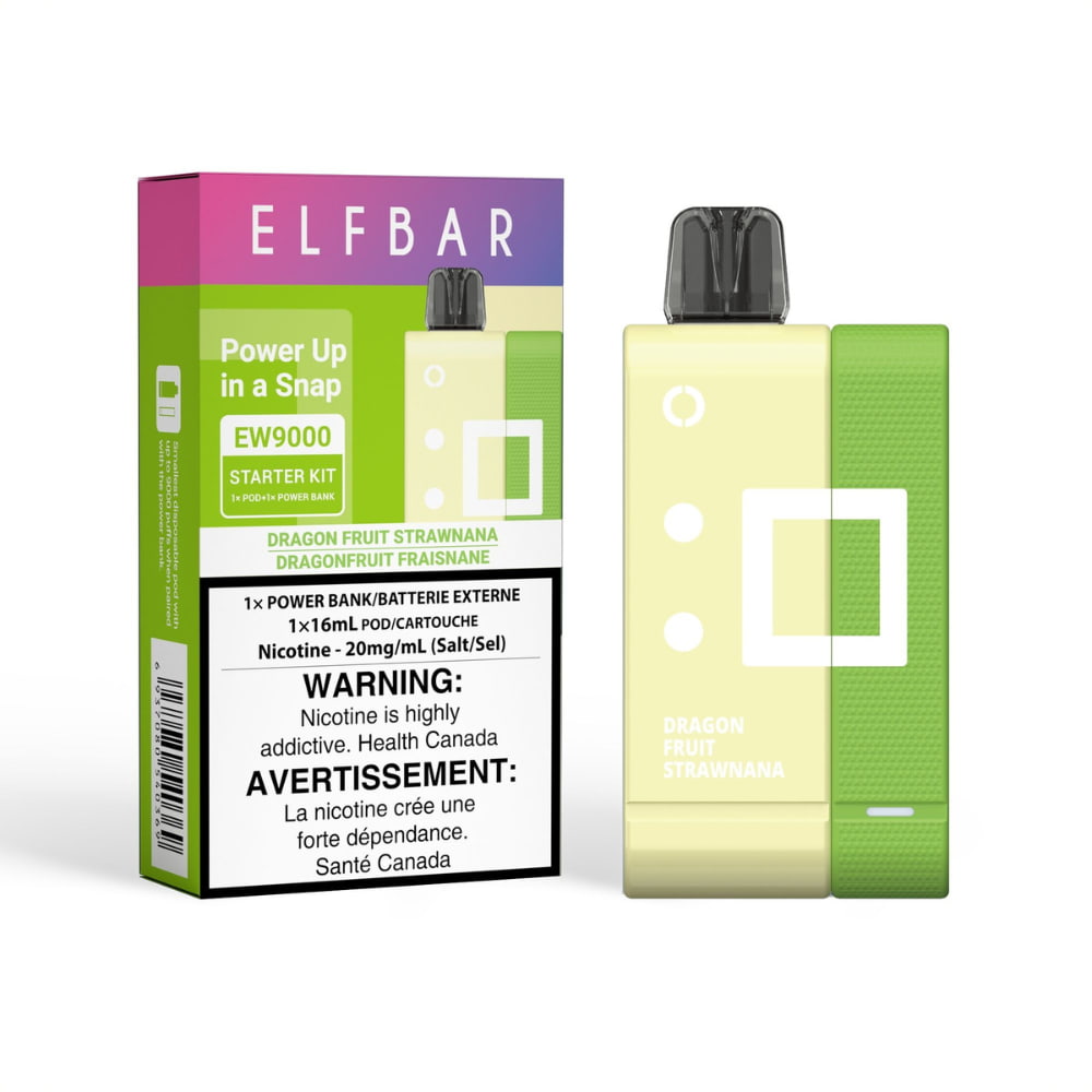 ElfBar EW9000 Disposable Starter Kit Dragon Fruit Strawnana 16mL 20mg