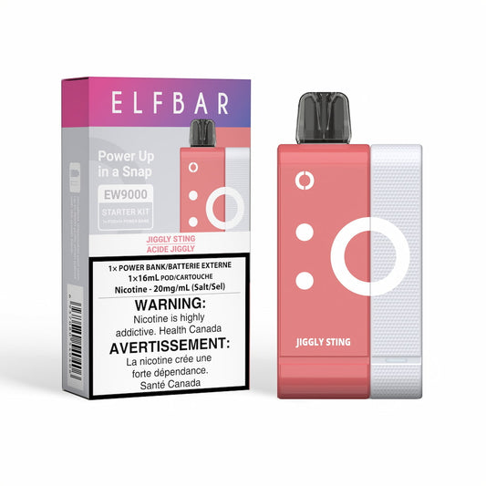 ElfBar EW9000 Disposable Starter Kit Jiggly Sting 16mL 20mg