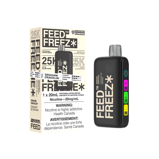 Feed Freezie Disposable Graham Cracklin 20mL 20 mg Upto 25000 Puffs