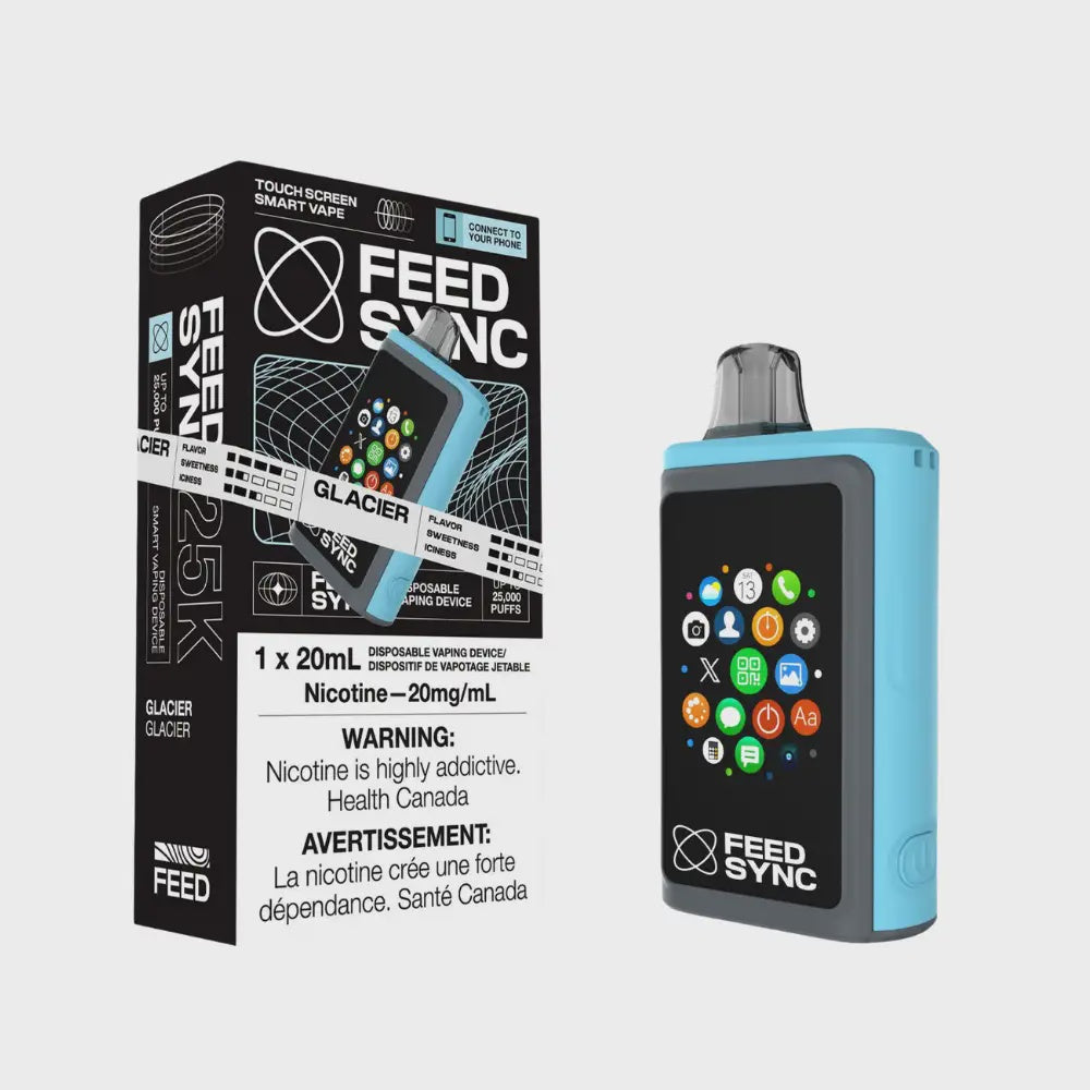 Feed Sync Smart Disposable Glacier 20 mL 20 mg 25000 Puffs