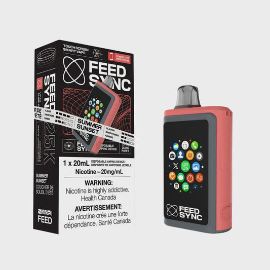 Feed Sync Smart Disposable Summer Sunset 20 mL 20 mg 25000 Puffs