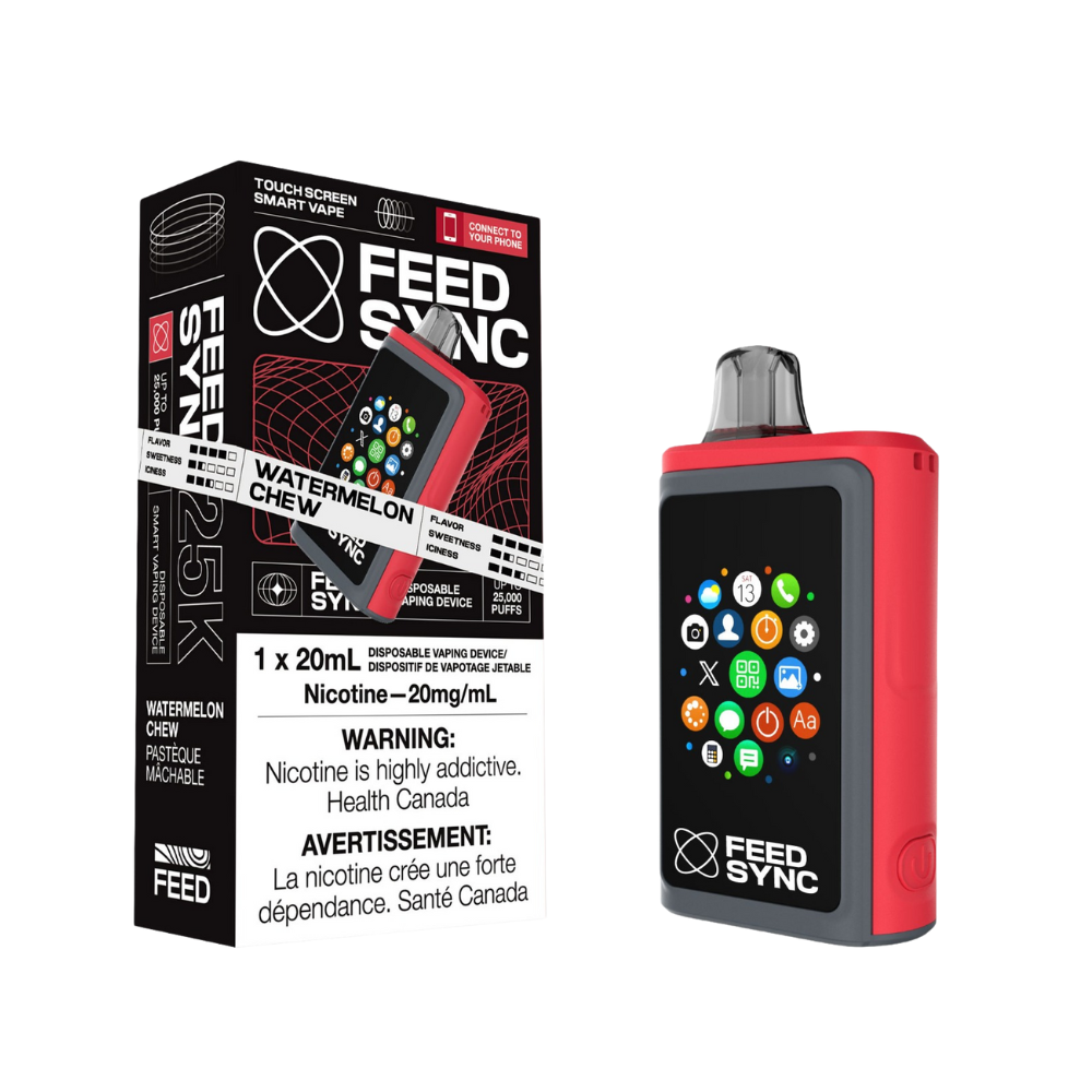 Feed Sync Smart Disposable Watermelon Chew 20 mL 20 mg 25000 Puffs