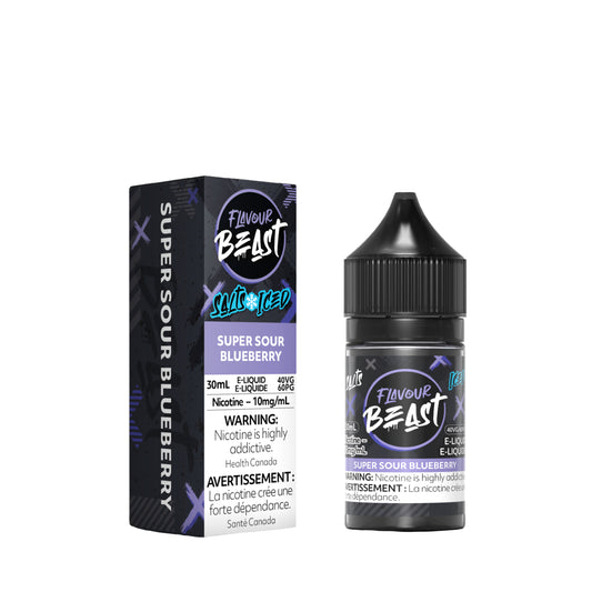 Flavour Beast Salts Super Sour Blueberry Iced 30mL 10mg