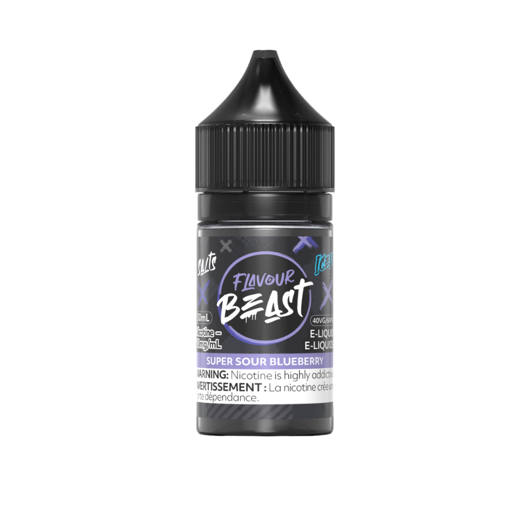 Flavour Beast Salts Super Sour Blueberry Iced 30mL 10mg