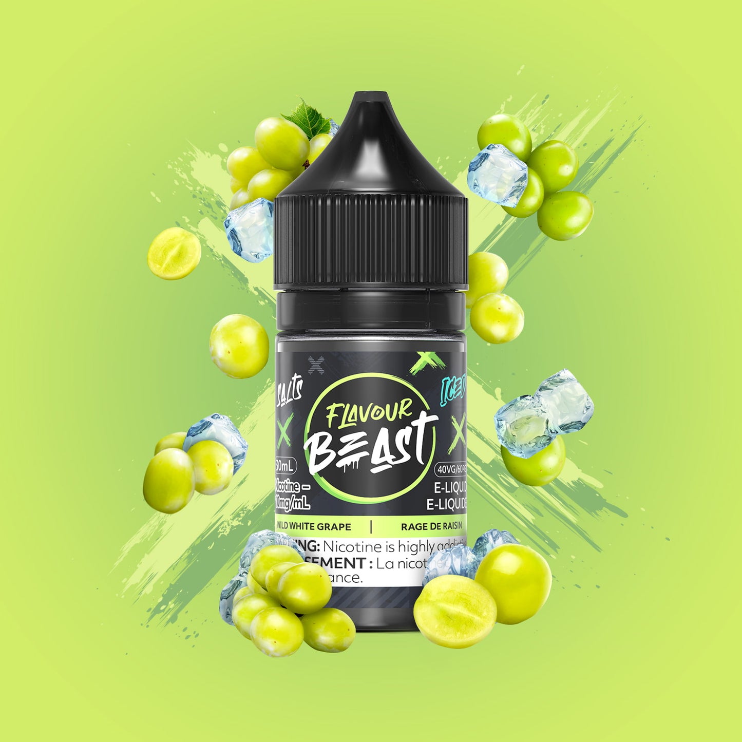 Flavour Beast Salts Iced Wild White Grape 30mL 10mg