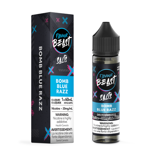 Flavour Beast Salt Nic Vape Juice - Bomb Blue Razz (60ml)