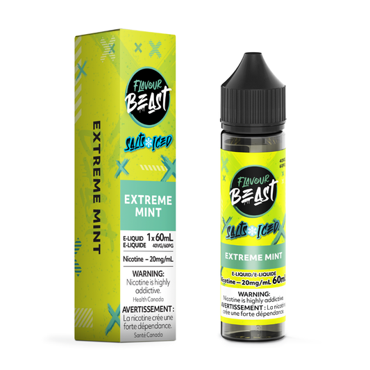 Flavour Beast ICE Salt Nic Vape Juice - Extreme Mint (60ml)