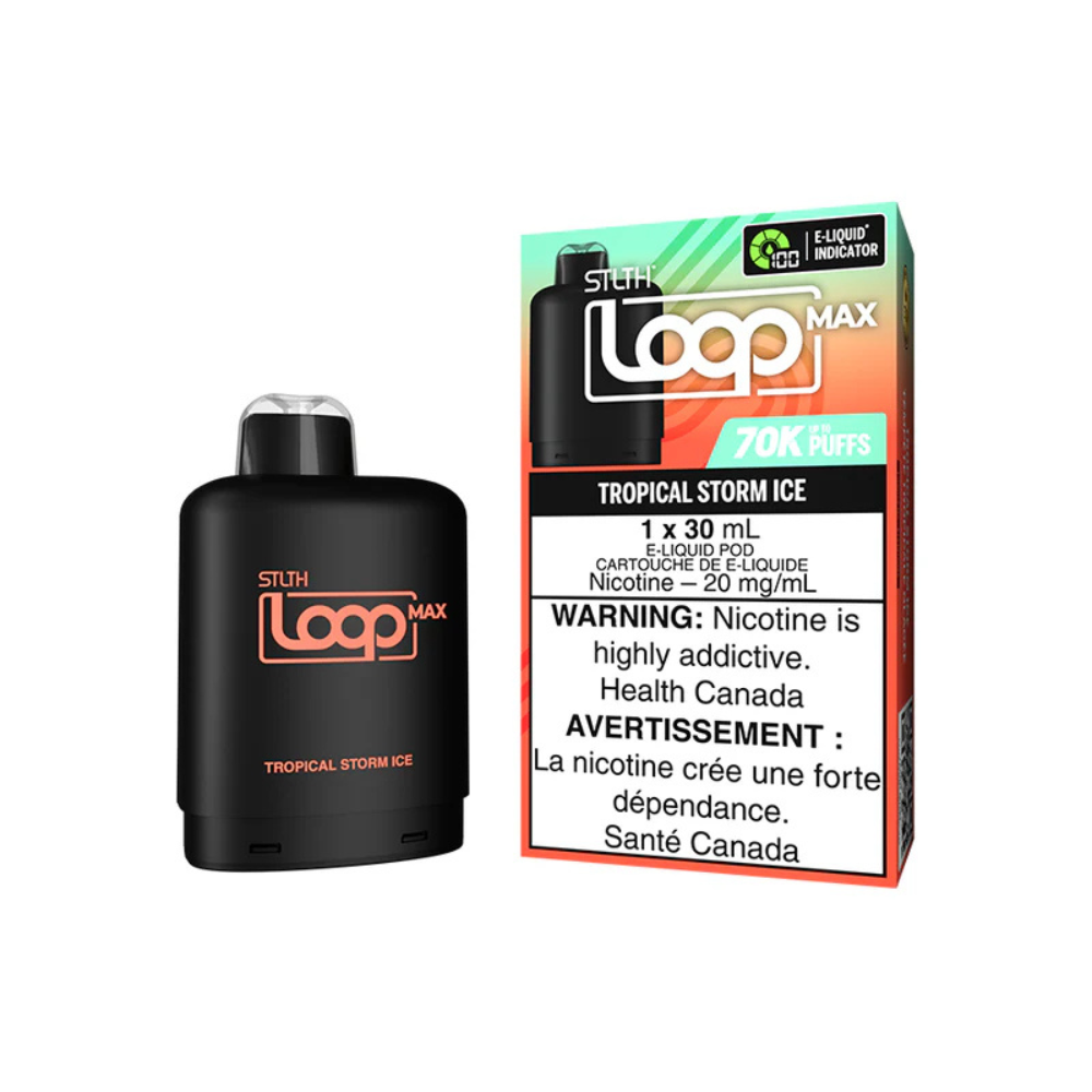 STLTH 70k Loop Max Pre-filled Vape Pod - Tropical Storm Ice – Puff ...