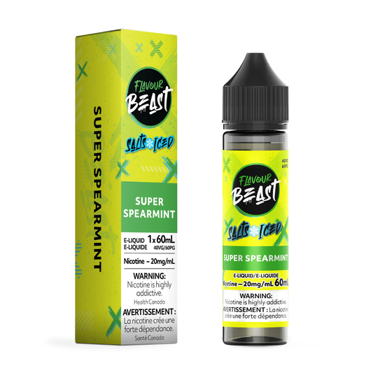 Flavour Beast ICE Salt Nic Vape Juice - Super Spearmint (60ml)