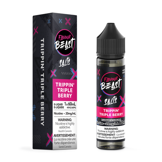 Flavour Beast Salt Nic Vape Juice - Trippin' Triple Berry (60ml)