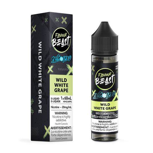 Flavour Beast ICE Salt Nic Vape Juice  - Wild White Grape (60ml)