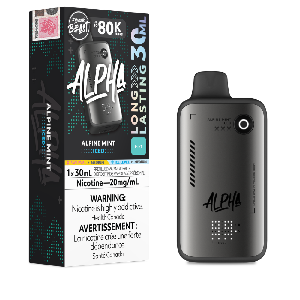 Flavour Beast Alpha Disposable - Alpine Mint - 80K Puffs - 20mg - 30mL