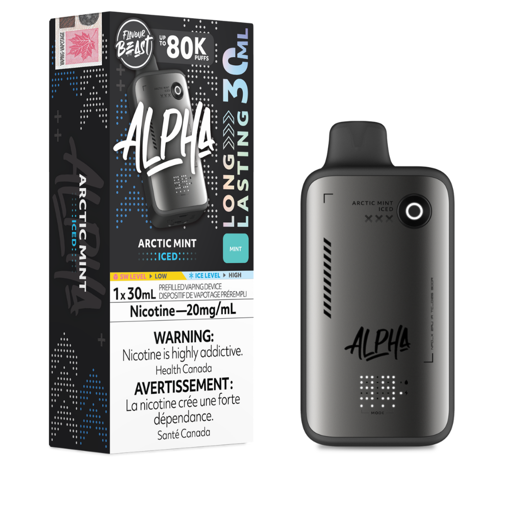 Flavour Beast Alpha Disposable - Arctic Mint - 80K Puffs - 20mg - 30mL