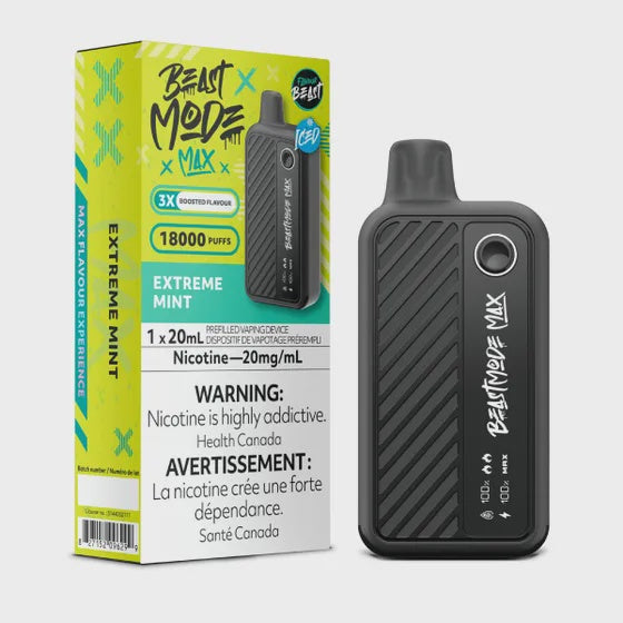 Flavour Beast Beast Mode Max Extreme Mint Iced 18000 Puffs 20mL 20mg