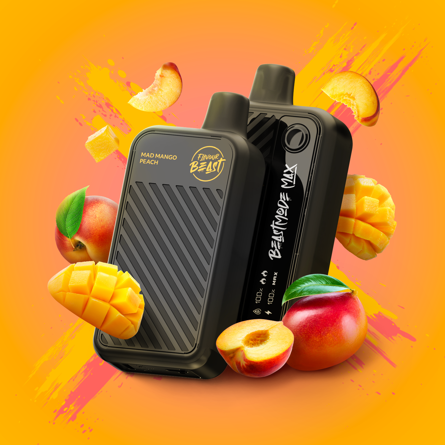 Flavour Beast Beast Mode Max Mad Mango Peach 18000 Puffs 20mL 20mg