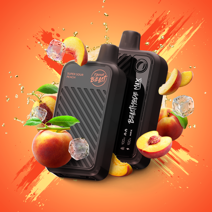 Flavour Beast Beast Mode Max Super Sour Peach Iced 18000 Puffs 20mL 20mg