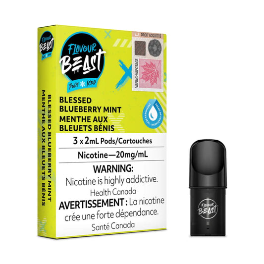 Flavour Beast Blessed Blueberry Mint Pods Iced 3 x 2mL 20mg