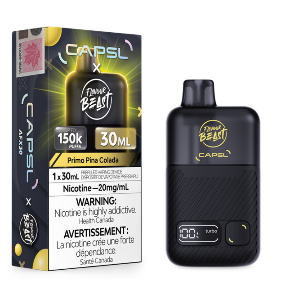 Flavour Beast CAPSL AFX30 150K Disposable Vape - Primo Pina Colada (30ml)

