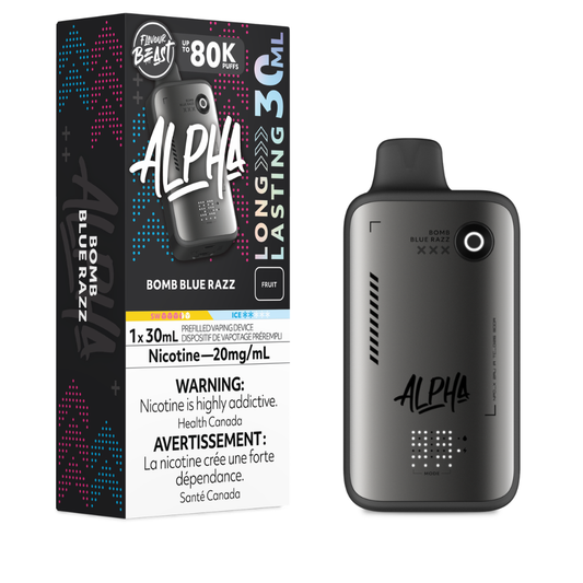 Flavour Beast Alpha Disposable Vape - Bomb Blue Razz - 80K Puffs - 20mg - 30mL