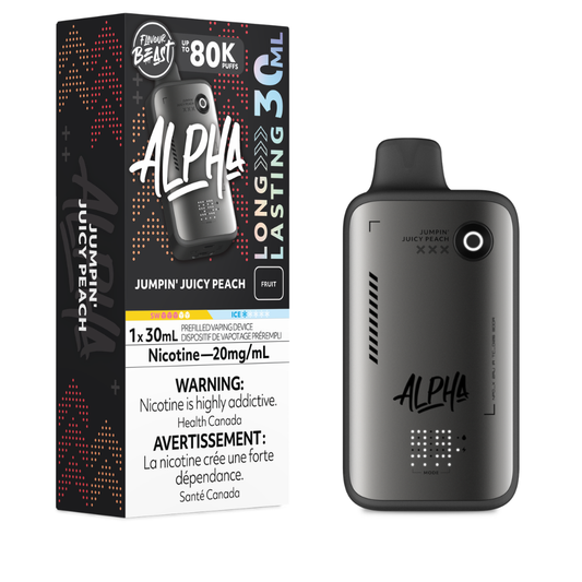 Flavour Beast Alpha Disposable Vape - Jumpin' Juicy Peach - 80K Puffs - 20mg - 30mL