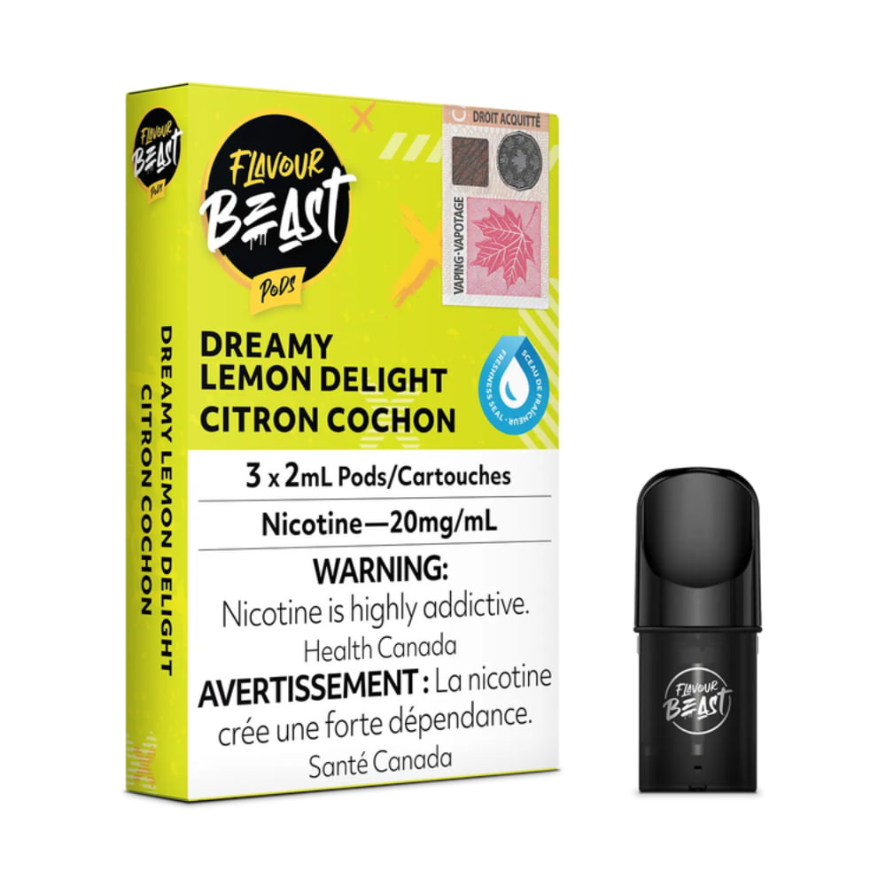 Flavour Beast Dreamy Lemon Delight Pods Iced 3 x 2mL 20mg