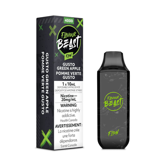 Flavour Beast Flow Gusto Green Apple 5000 Puffs 20mg