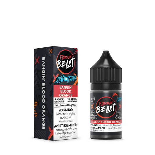 Flavour Beast ICE Salt Nic Vape Juice - Bangin' Blood Orange (30ml)