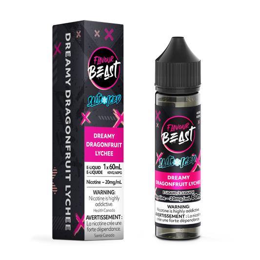 Flavour Beast ICE Salt Nic Vape Juice - Dreamy Dragonfruit Lychee (60ml)