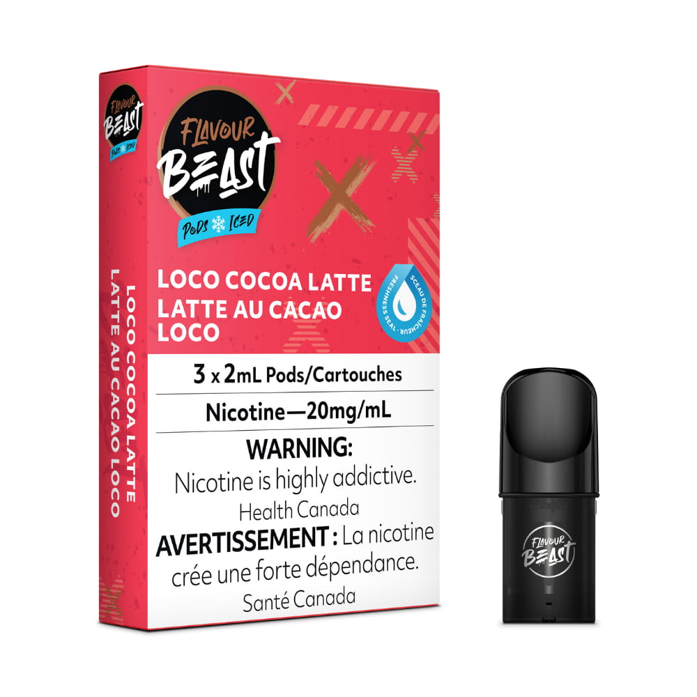 Flavour Beast Loco Cocoa Latte Pods Iced 3 x 2mL 20mg