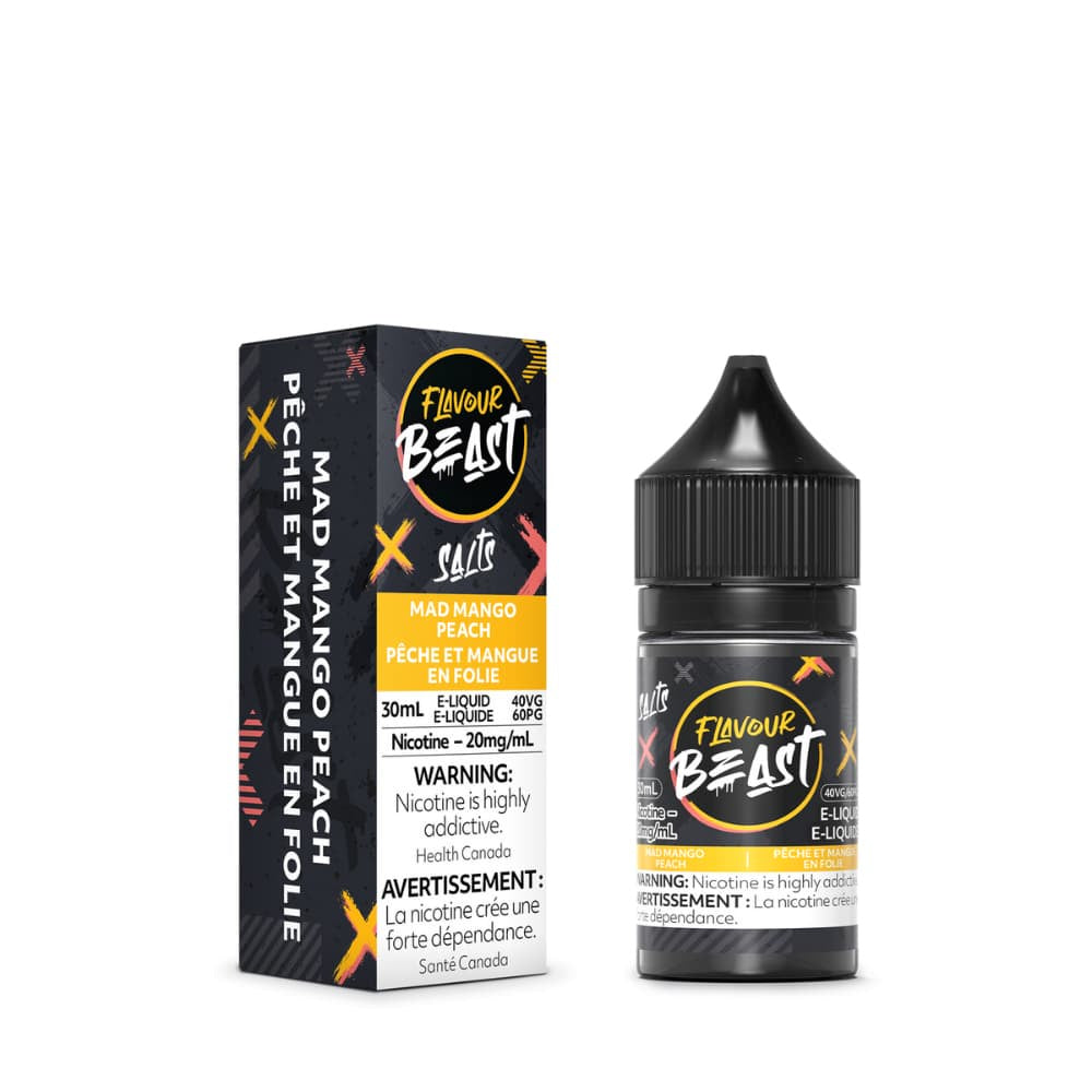 Flavour Beast Salt Nic Vape Juice - Mad Mango Peach (30ml)