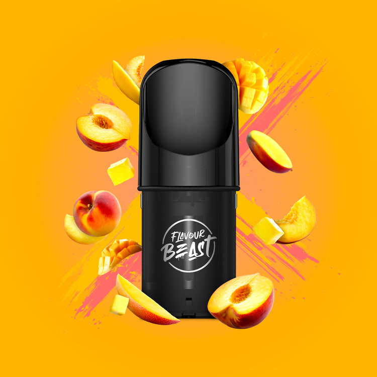 Flavour Beast Mad Mango Peach Pods 3 x 2mL 20mg