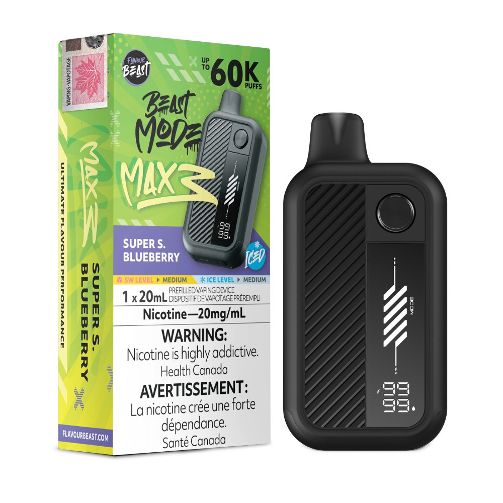 Flavour Beast Mode Max 3 Sour Series Disposable Vape - 60k Puffs - 20mg - 20ml