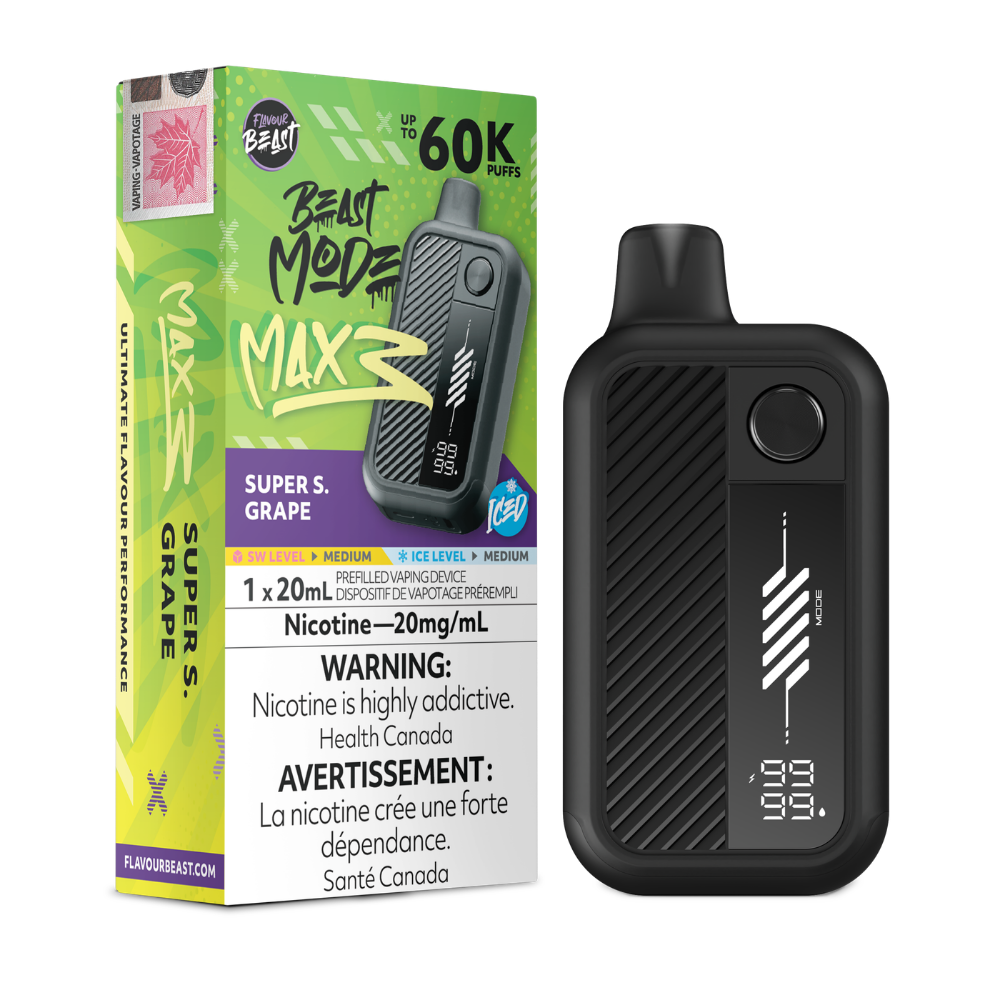 Flavour Beast Mode Max 3 Sour Series Disposable Vape - 60k Puffs - 20mg - 20ml
