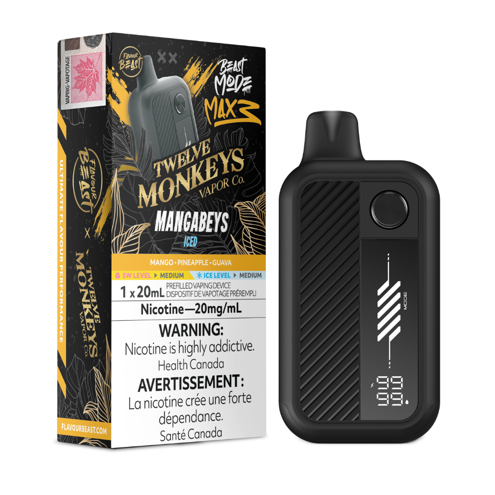 Flavour Beast & Twelve Monkyes Series Mode Max 3 Disposable Vape - 60k Puffs - 20mg - 20ml