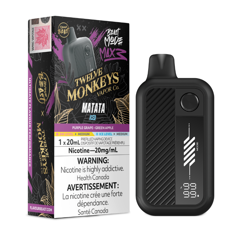 Flavour Beast & Twelve Monkyes Series Mode Max 3 Disposable Vape - 60k Puffs - 20mg - 20ml