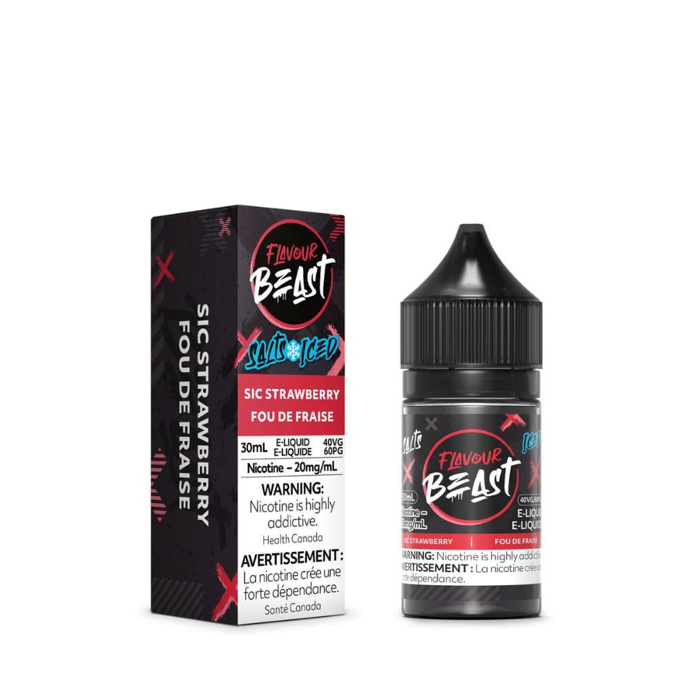 Flavour Beast Iced Salts Sic Strawberry Iced 30mL 20mg