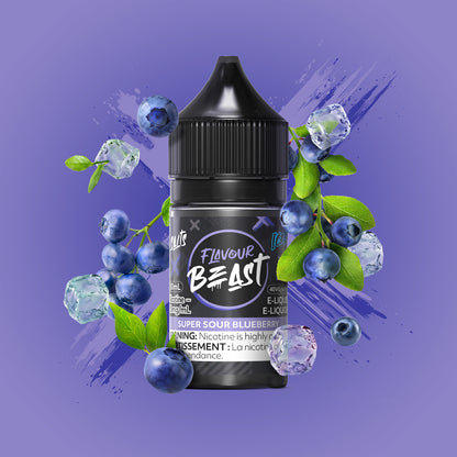 Flavour Beast Salts Super Sour Blueberry Iced 30mL 20mg