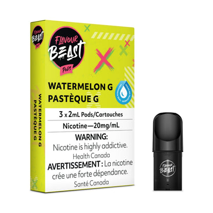 Flavour Beast Watermelon G Pods 3 x 2mL 20mg