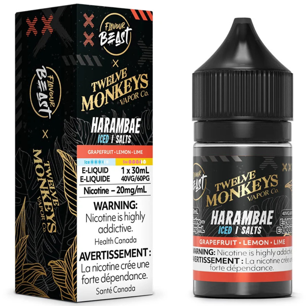 Flavour Beast X Twelve Monkeys Ice Salt Nic Vape Juice